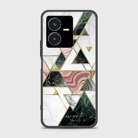 Vivo Y22s Cover- O'Nation Shades of Marble Series - HQ Ultra Shine Premium Infinity Glass Soft Silicon Borders Case