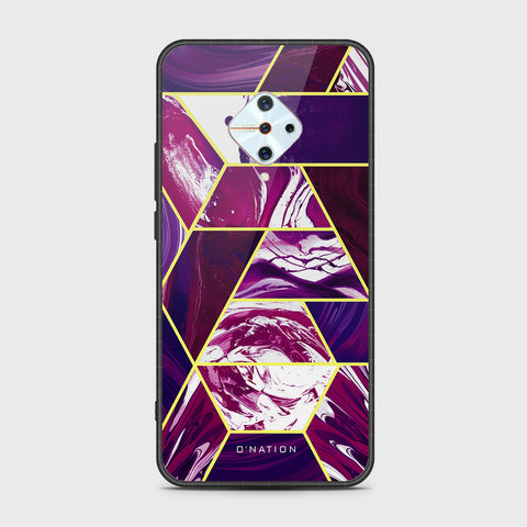 Vivo Y9s Cover- O'Nation Shades of Marble Series - HQ Ultra Shine Premium Infinity Glass Soft Silicon Borders Case