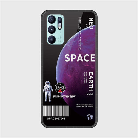 Oppo Reno 6 Cover - Limitless Series - HQ Ultra Shine Premium Infinity Glass Soft Silicon Borders Case