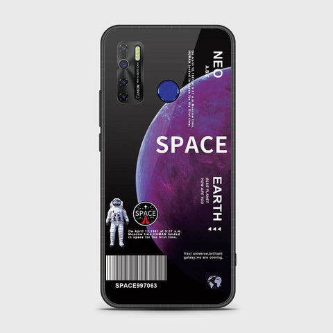 Tecno Camon 15 Cover - Limitless Series - HQ Ultra Shine Premium Infinity Glass Soft Silicon Borders Case