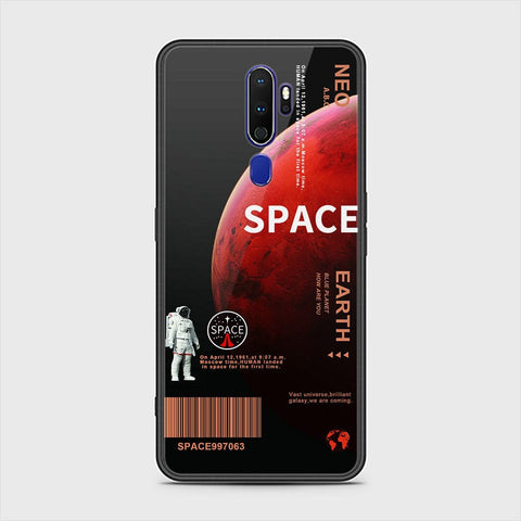 Oppo A9 2020 Cover - Limitless Series - HQ Ultra Shine Premium Infinity Glass Soft Silicon Borders Case