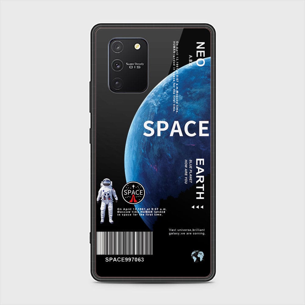 Samsung Galaxy A91 Cover - Limitless Series - HQ Ultra Shine Premium Infinity Glass Soft Silicon Borders Case