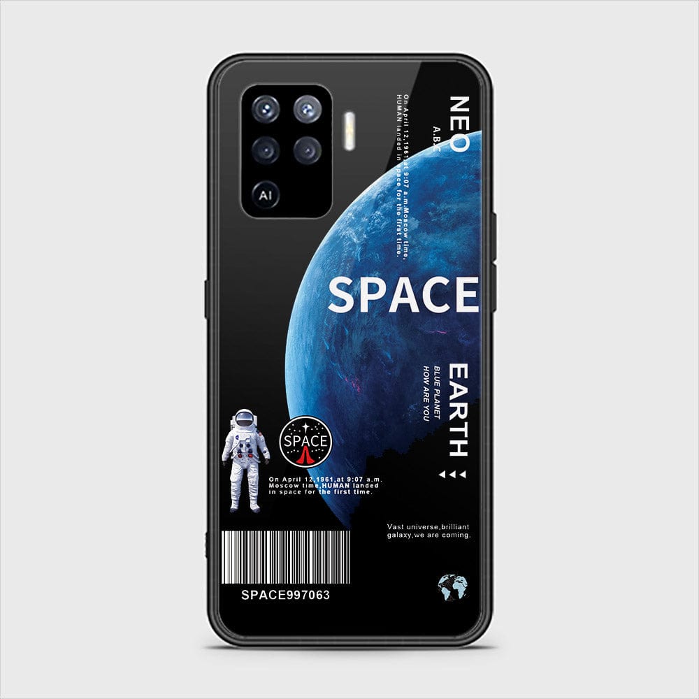 Oppo A94 Cover - Limitless Series - HQ Ultra Shine Premium Infinity Glass Soft Silicon Borders Case