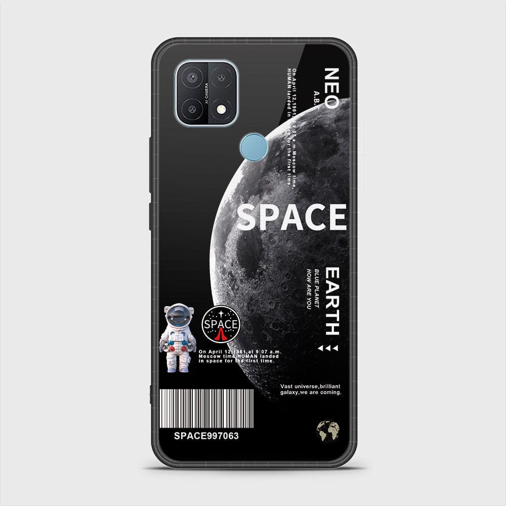 Oppo A15 Cover - Limitless Series - HQ Ultra Shine Premium Infinity Glass Soft Silicon Borders Case