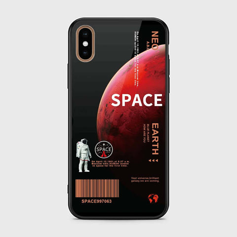 iPhone XS Max Cover - Limitless Series - HQ Ultra Shine Premium Infinity Glass Soft Silicon Borders Case