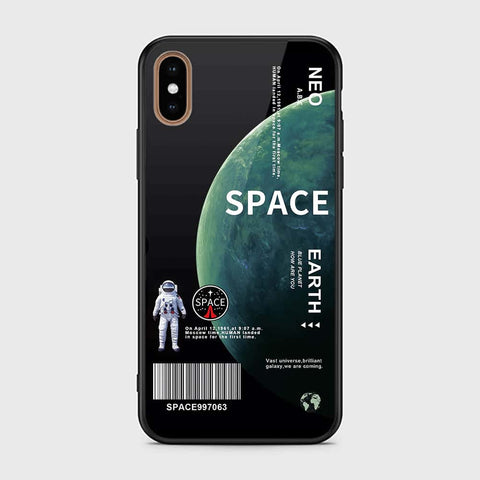 iPhone XS Max Cover - Limitless Series - HQ Ultra Shine Premium Infinity Glass Soft Silicon Borders Case