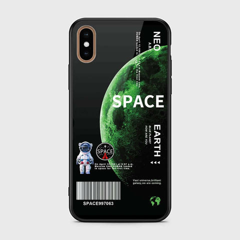 iPhone XS Max Cover - Limitless Series - HQ Ultra Shine Premium Infinity Glass Soft Silicon Borders Case