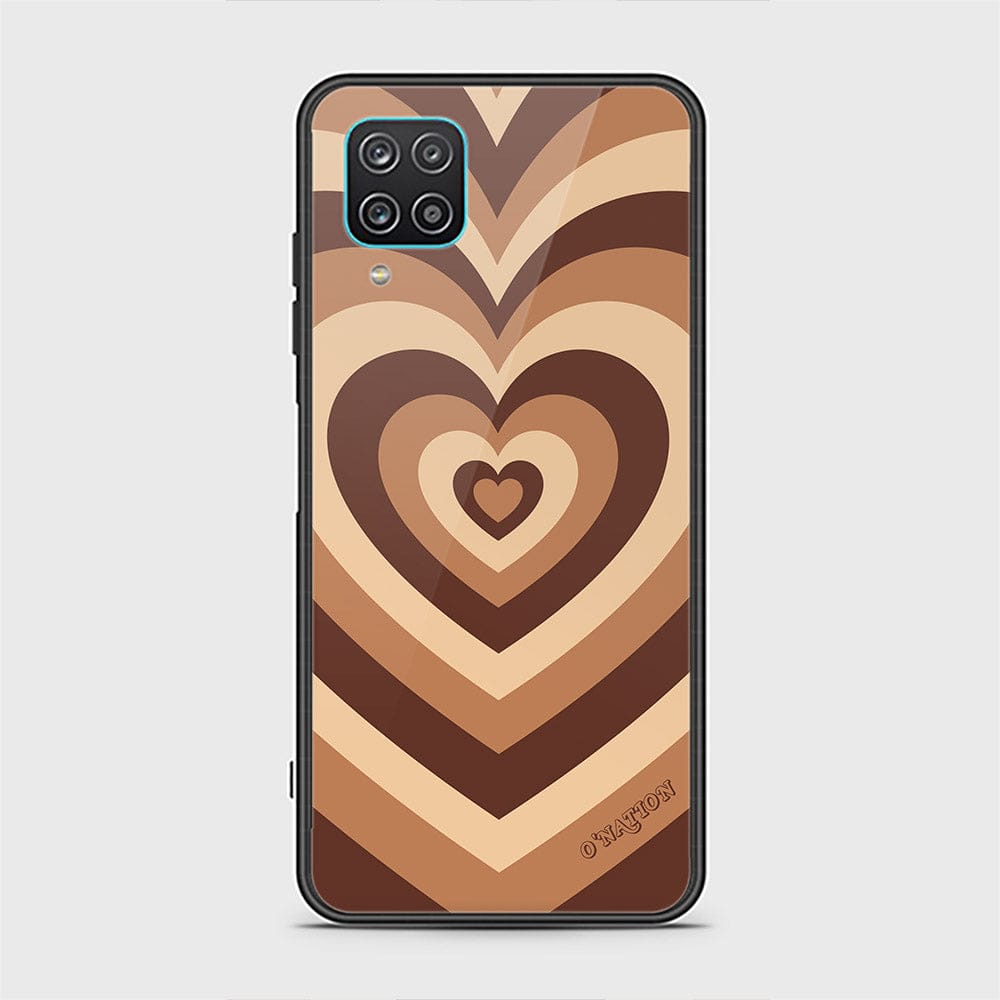 Samsung Galaxy A12 Cover - O'Nation Heartbeat Series - HQ Ultra Shine Premium Infinity Glass Soft Silicon Borders Case