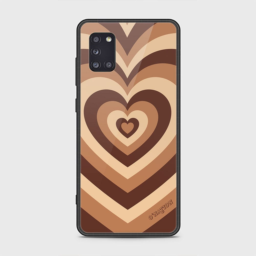 Samsung Galaxy A31 Cover - O'Nation Heartbeat Series - HQ Ultra Shine Premium Infinity Glass Soft Silicon Borders Case