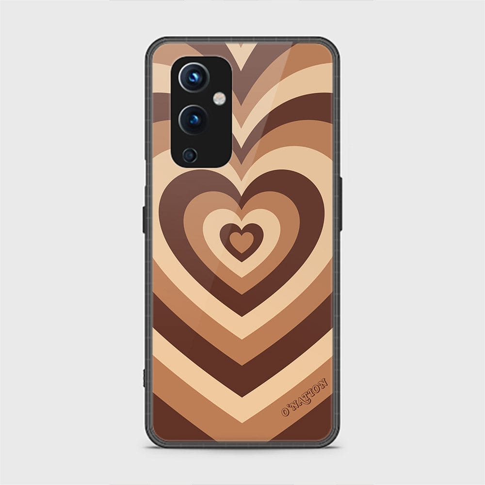 OnePlus 9 Cover - O'Nation Heartbeat Series - HQ Ultra Shine Premium Infinity Glass Soft Silicon Borders Case