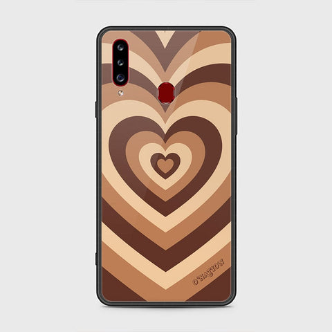 Samsung Galaxy A20s Cover - O'Nation Heartbeat Series - HQ Ultra Shine Premium Infinity Glass Soft Silicon Borders Case