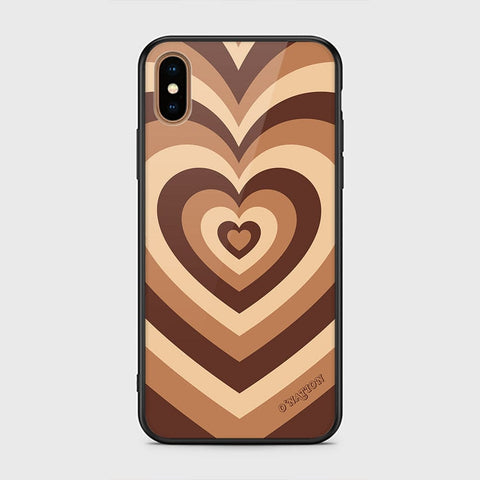 iPhone XS Max Cover - O'Nation Heartbeat Series - HQ Ultra Shine Premium Infinity Glass Soft Silicon Borders Case