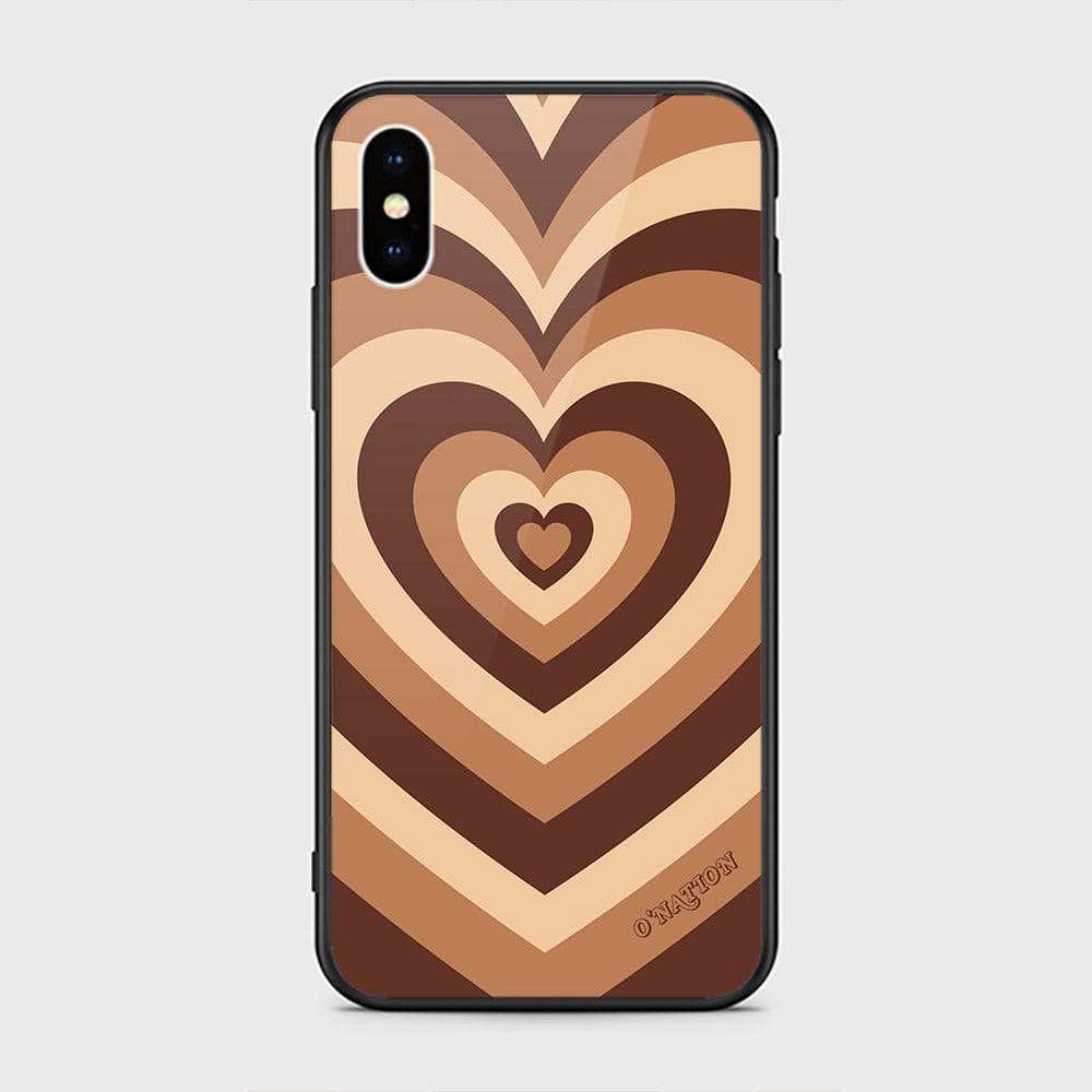 iPhone XS / X Cover - O'Nation Heartbeat Series - HQ Ultra Shine Premium Infinity Glass Soft Silicon Borders Case