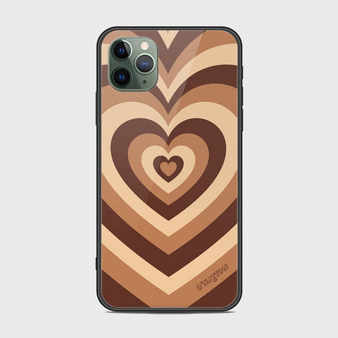 iPhone 11 Pro Max Cover - O'Nation Heartbeat Series - HQ Ultra Shine Premium Infinity Glass Soft Silicon Borders Case