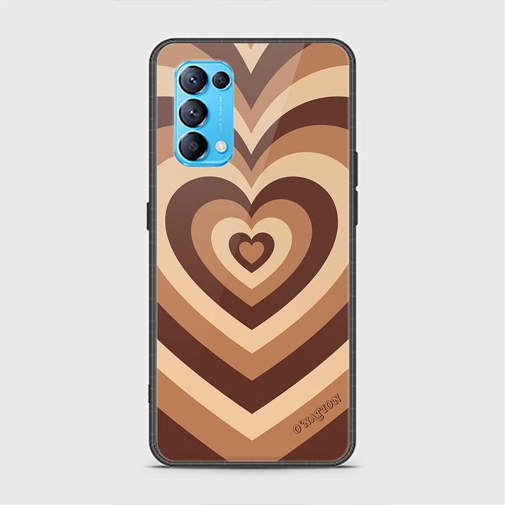 Oppo Find X3 Lite Cover - O'Nation Heartbeat Series - HQ Ultra Shine Premium Infinity Glass Soft Silicon Borders Case