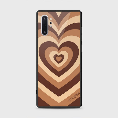 Samsung Galaxy Note 10 Plus Cover - O'Nation Heartbeat Series - HQ Ultra Shine Premium Infinity Glass Soft Silicon Borders Case