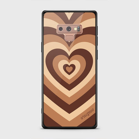 Samsung Galaxy Note 9 Cover - O'Nation Heartbeat Series - HQ Ultra Shine Premium Infinity Glass Soft Silicon Borders Case