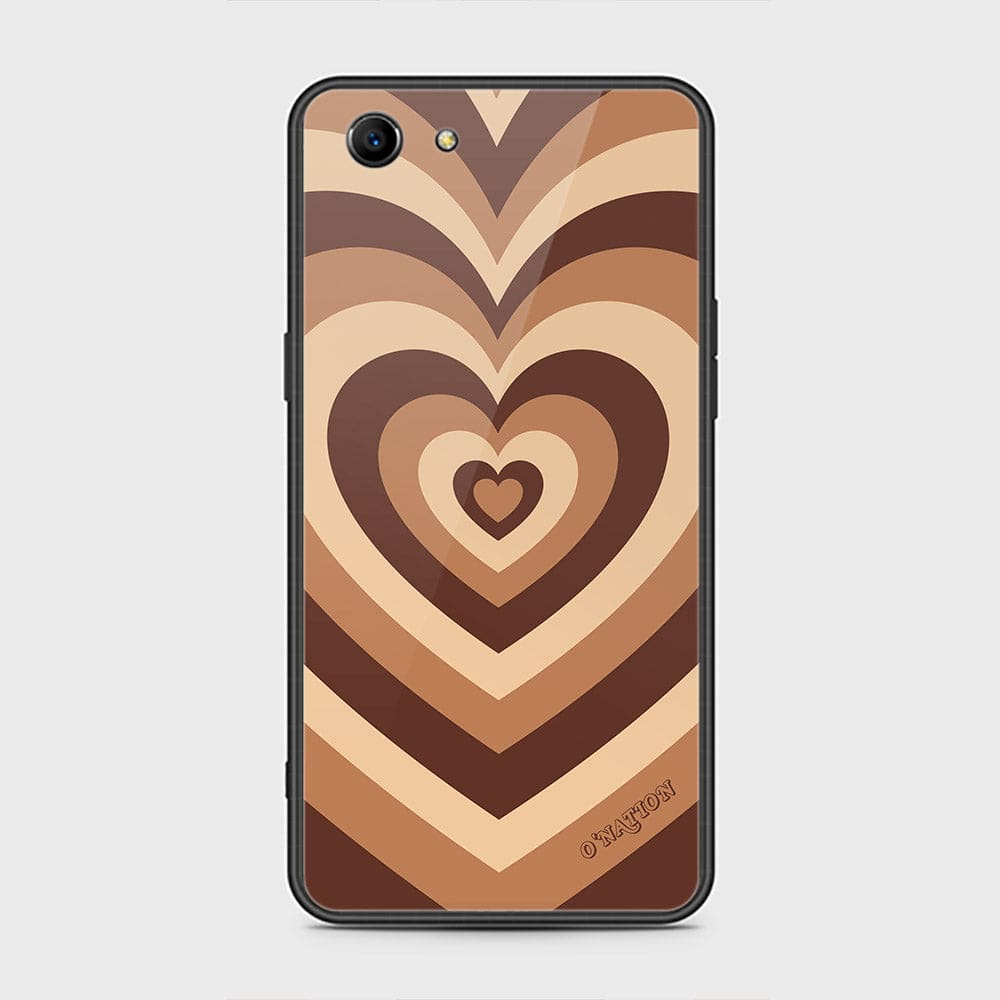 Oppo A1 Cover - O'Nation Heartbeat Series - HQ Ultra Shine Premium Infinity Glass Soft Silicon Borders Case