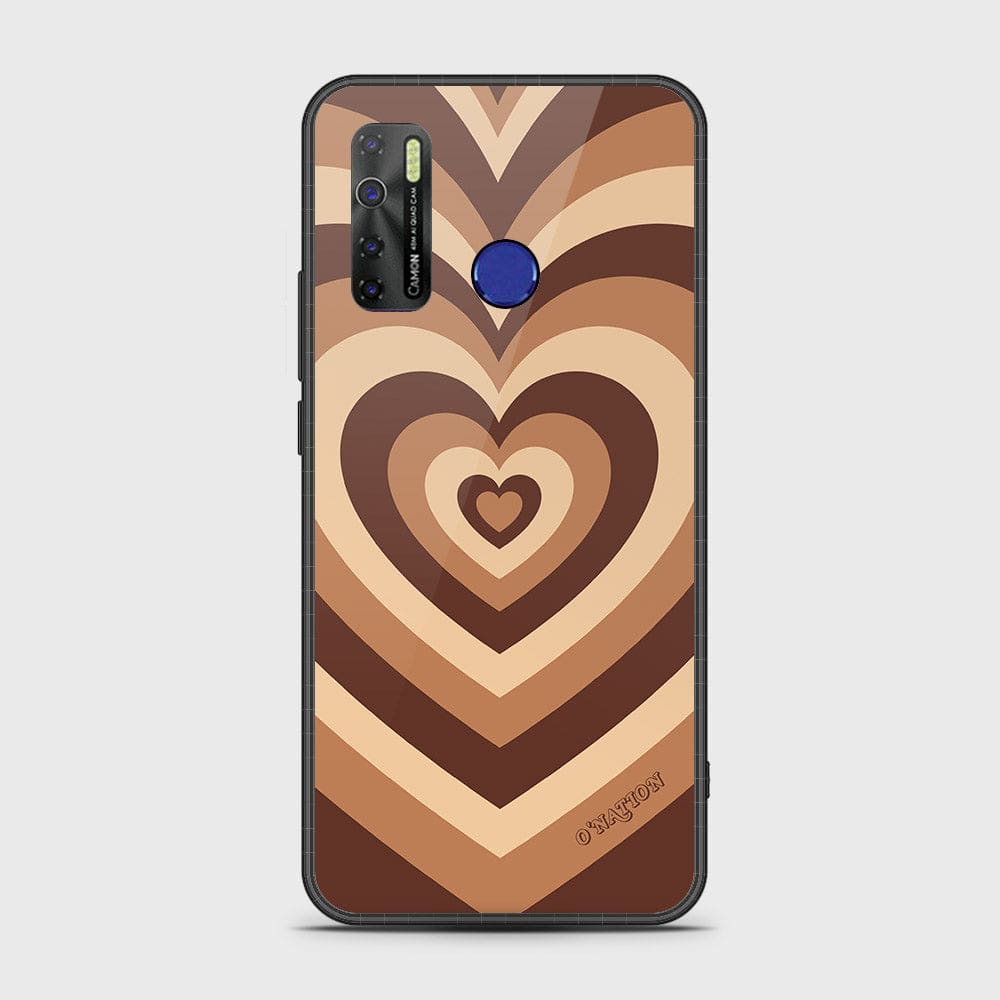 Infinix Hot 9 Cover - O'Nation Heartbeat Series - HQ Ultra Shine Premium Infinity Glass Soft Silicon Borders Case