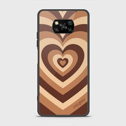 Xiaomi Poco X3 Cover - O'Nation Heartbeat Series - HQ Ultra Shine Premium Infinity Glass Soft Silicon Borders Case