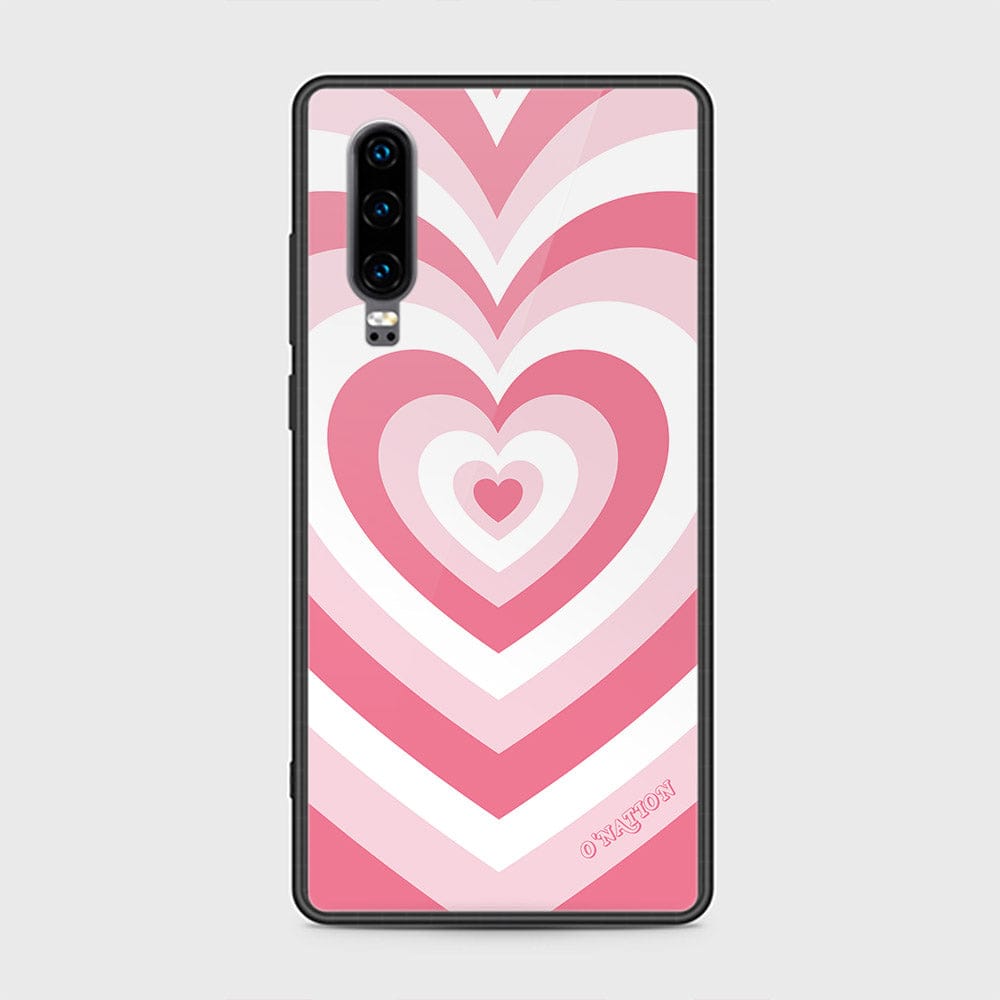 Huawei P30 Cover - O'Nation Heartbeat Series - HQ Ultra Shine Premium Infinity Glass Soft Silicon Borders Case (Fast Delivery) (A)