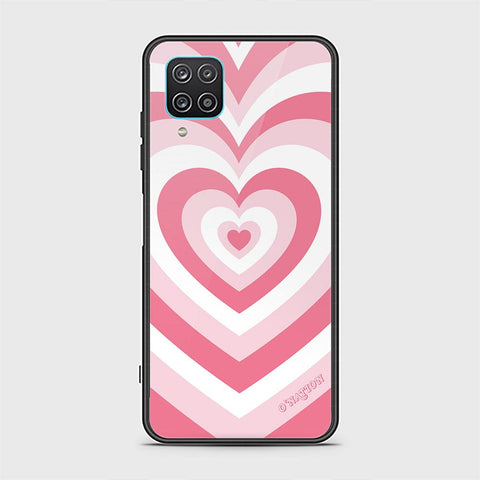 Samsung Galaxy A12 Cover - O'Nation Heartbeat Series - HQ Ultra Shine Premium Infinity Glass Soft Silicon Borders Case