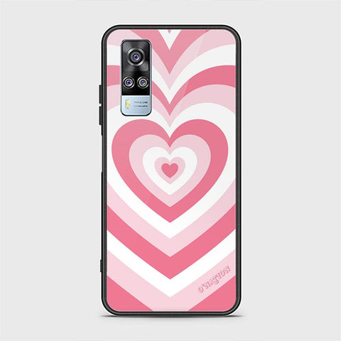 Vivo Y51 2020 Cover - O'Nation Heartbeat Series - HQ Ultra Shine Premium Infinity Glass Soft Silicon Borders Case