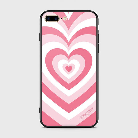 iPhone 8 Plus / 7 Plus Cover - O'Nation Heartbeat Series - HQ Ultra Shine Premium Infinity Glass Soft Silicon Borders Case