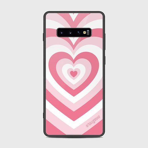 Samsung Galaxy S10 Plus Cover - O'Nation Heartbeat Series - HQ Ultra Shine Premium Infinity Glass Soft Silicon Borders Case