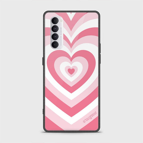 Oppo Reno 4 Pro Cover - O'Nation Heartbeat Series - HQ Ultra Shine Premium Infinity Glass Soft Silicon Borders Case