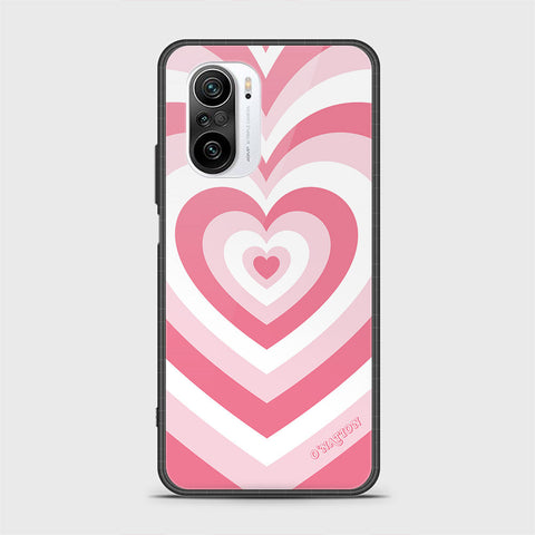 Xiaomi Redmi K40 Cover - O'Nation Heartbeat Series - HQ Ultra Shine Premium Infinity Glass Soft Silicon Borders Case