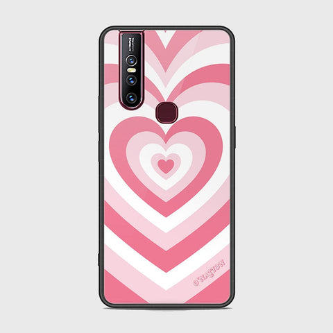 Vivo V15 Cover - O'Nation Heartbeat Series - HQ Ultra Shine Premium Infinity Glass Soft Silicon Borders Case