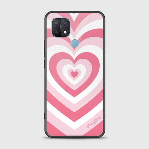 Oppo A15 Cover - O'Nation Heartbeat Series - HQ Ultra Shine Premium Infinity Glass Soft Silicon Borders Case