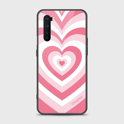 OnePlus Nord Cover - O'Nation Heartbeat Series - HQ Ultra Shine Premium Infinity Glass Soft Silicon Borders Case