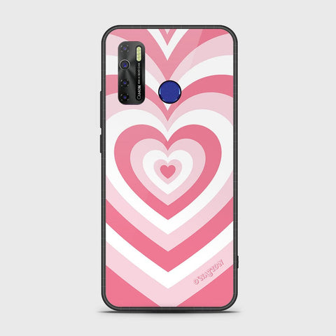 Infinix Hot 9 Cover - O'Nation Heartbeat Series - HQ Ultra Shine Premium Infinity Glass Soft Silicon Borders Case