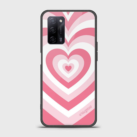 Oppo A55s Cover - O'Nation Heartbeat Series - HQ Ultra Shine Premium Infinity Glass Soft Silicon Borders Case