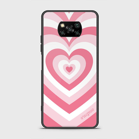 Xiaomi Poco X3 Cover - O'Nation Heartbeat Series - HQ Ultra Shine Premium Infinity Glass Soft Silicon Borders Case