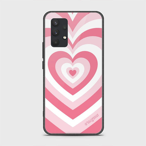 Samsung Galaxy A32 Cover - O'Nation Heartbeat Series - HQ Ultra Shine Premium Infinity Glass Soft Silicon Borders Case