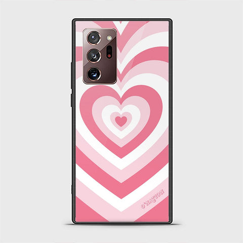 Samsung Galaxy Note 20 Ultra Cover - O'Nation Heartbeat Series - HQ Ultra Shine Premium Infinity Glass Soft Silicon Borders Case