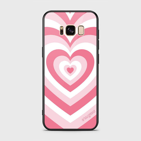 Samsung Galaxy S8 Cover - O'Nation Heartbeat Series - HQ Ultra Shine Premium Infinity Glass Soft Silicon Borders Case