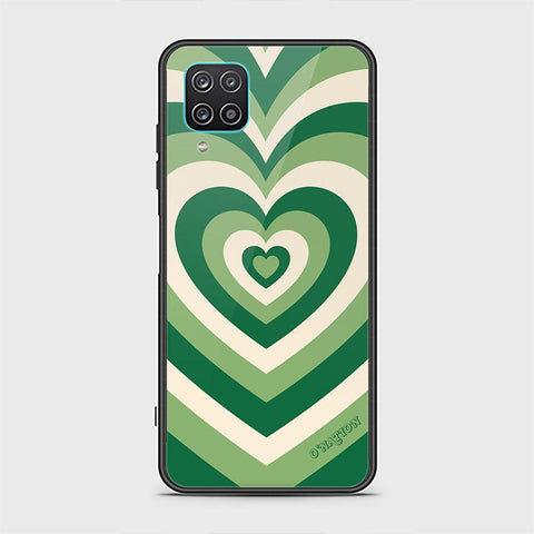 Samsung Galaxy A12 Cover - O'Nation Heartbeat Series - HQ Ultra Shine Premium Infinity Glass Soft Silicon Borders Case