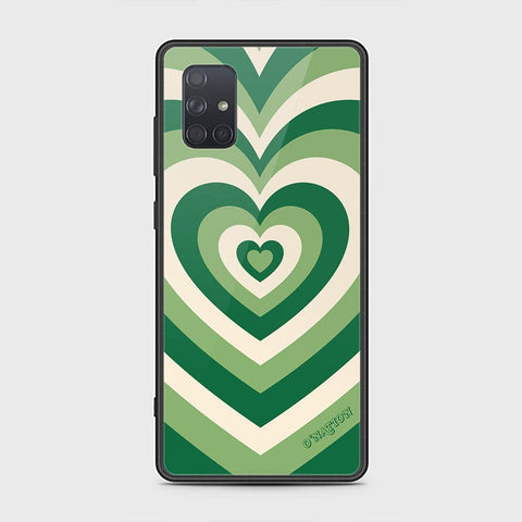 Samsung Galaxy A71 Cover - O'Nation Heartbeat Series - HQ Ultra Shine Premium Infinity Glass Soft Silicon Borders Case