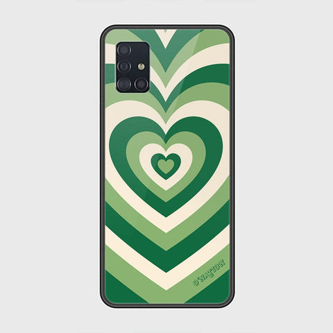 Samsung Galaxy A51 Cover - O'Nation Heartbeat Series - HQ Ultra Shine Premium Infinity Glass Soft Silicon Borders Case