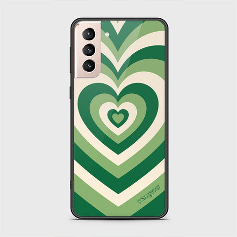 Samsung Galaxy S21 Plus 5G Cover - O'Nation Heartbeat Series - HQ Ultra Shine Premium Infinity Glass Soft Silicon Borders Case