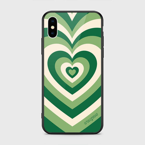 iPhone XS / X Cover - O'Nation Heartbeat Series - HQ Ultra Shine Premium Infinity Glass Soft Silicon Borders Case