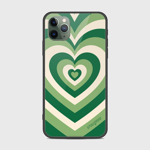 iPhone 11 Pro Max Cover - O'Nation Heartbeat Series - HQ Ultra Shine Premium Infinity Glass Soft Silicon Borders Case