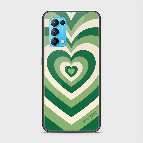 Oppo Find X3 Lite Cover - O'Nation Heartbeat Series - HQ Ultra Shine Premium Infinity Glass Soft Silicon Borders Case