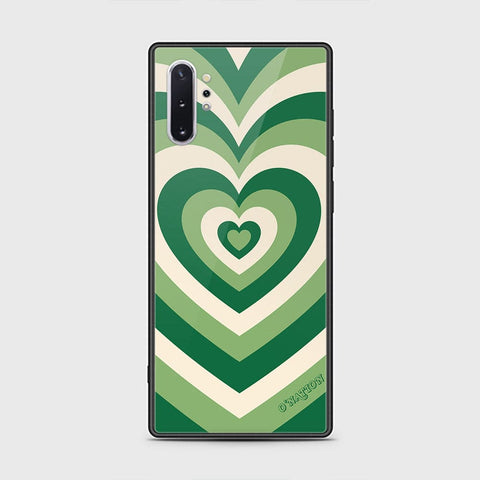 Samsung Galaxy Note 10 Plus Cover - O'Nation Heartbeat Series - HQ Ultra Shine Premium Infinity Glass Soft Silicon Borders Case