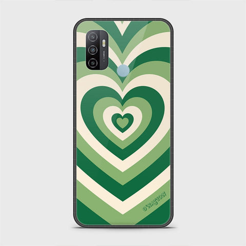 Oppo A53 Cover - O'Nation Heartbeat Series - HQ Ultra Shine Premium Infinity Glass Soft Silicon Borders Case