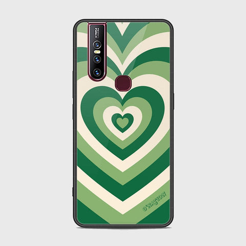 Vivo V15 Cover - O'Nation Heartbeat Series - HQ Ultra Shine Premium Infinity Glass Soft Silicon Borders Case